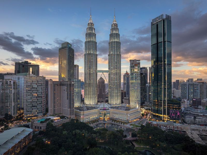 Petronas minoralari, Kuala-Lumpur, Malayziya